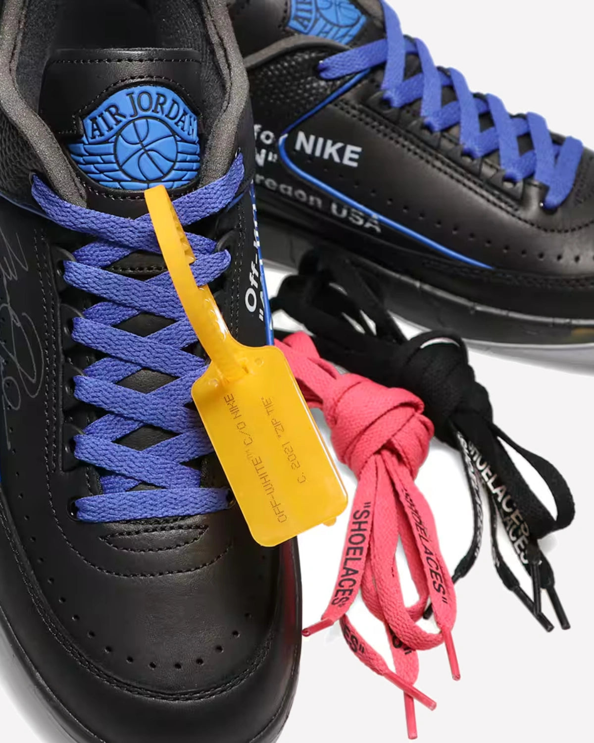 Air Jordan 2 Retro Low SP Off-White Black Blue