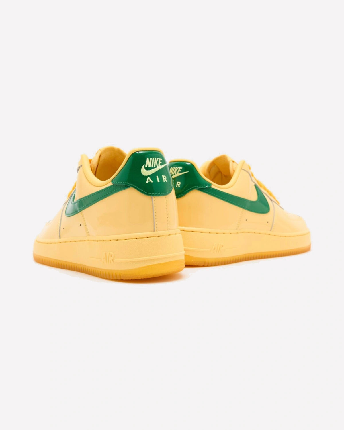 Nike Air Force 1 Low Patent Leather Topaz Gold Pine Green