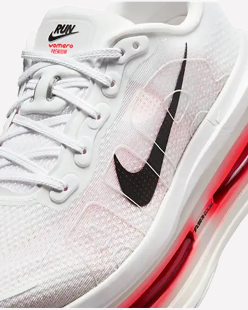 Nike Vomero Premium White Bright Crimson