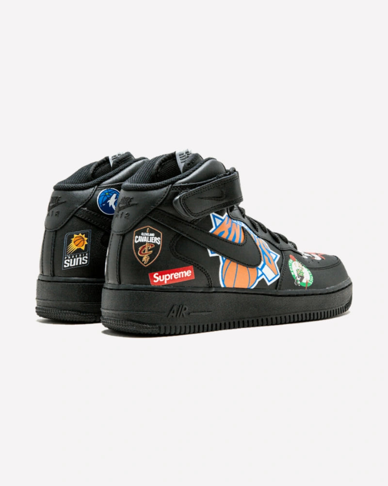 Nike Air Force 1 Mid Supreme NBA Black