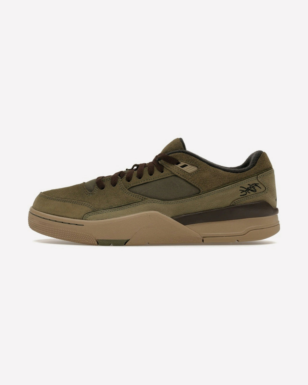 Air Jordan Flight Court Medium Olive Baroque Brown