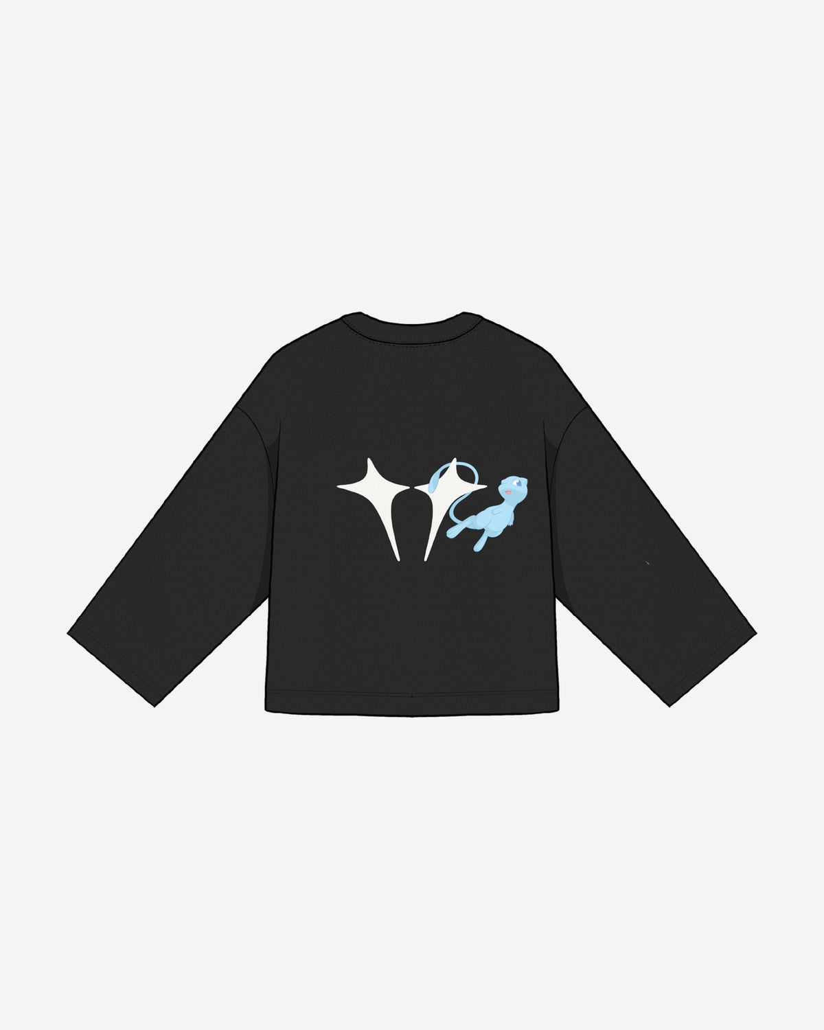 Jot_ta 010 Mew Longsleeve x Sneaker Lane — Black (espalda)