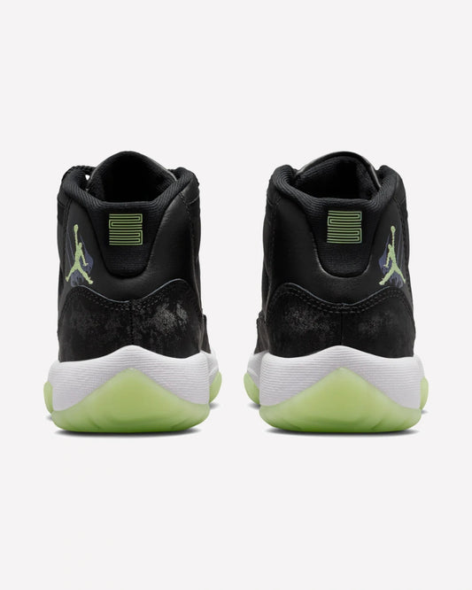 Air Jordan 11 Retro Black Barely Volt (GS)