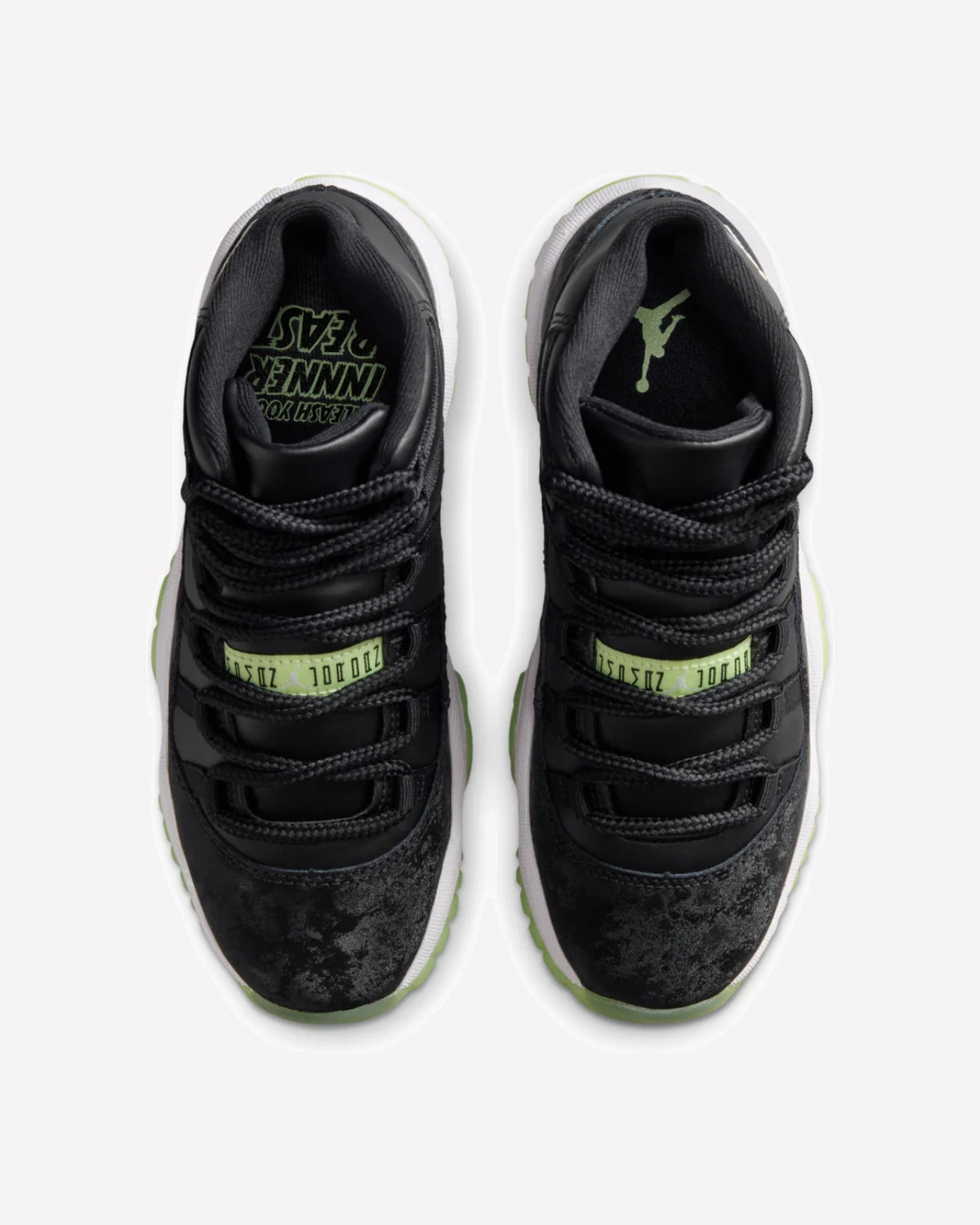 Air Jordan 11 Retro Black Barely Volt (GS)