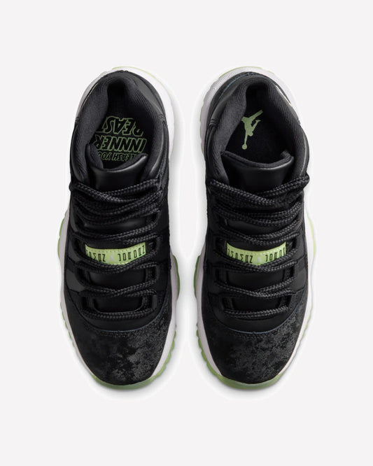 Air Jordan 11 Retro Black Barely Volt (GS)