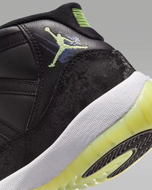 Air Jordan 11 Retro Black Barely Volt (GS)