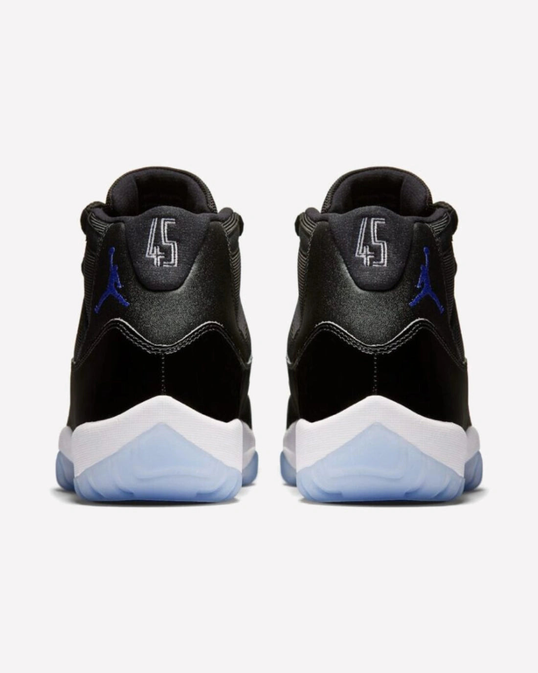 Jordan 11 Retro Space Jam (2026) — detalle del talón