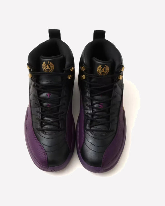 Jordan 12 Retro Sumo Night Purple — Detalle del talón