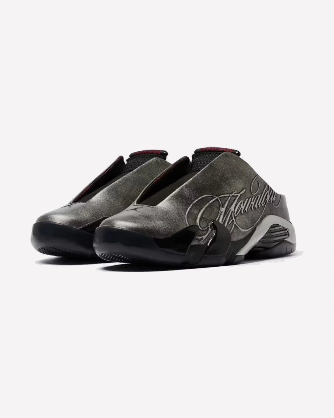 Jordan 14 Retro Mule Mowalola Burnt Red — vista superior