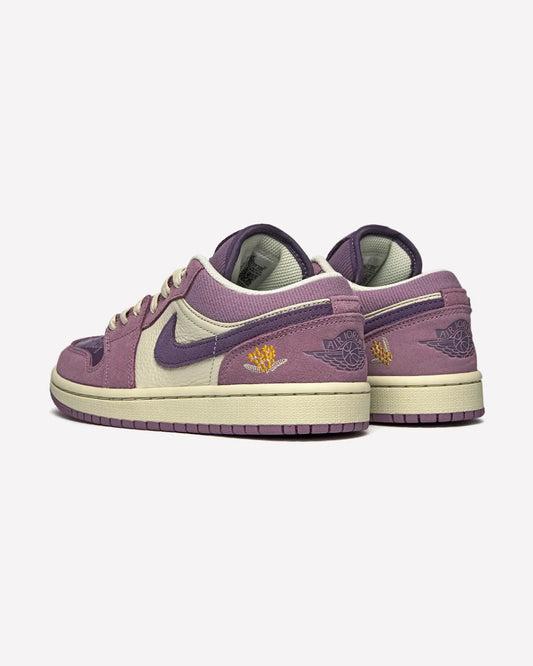 Jordan 1 Low Unity Amethyst Wave — detalle del talón