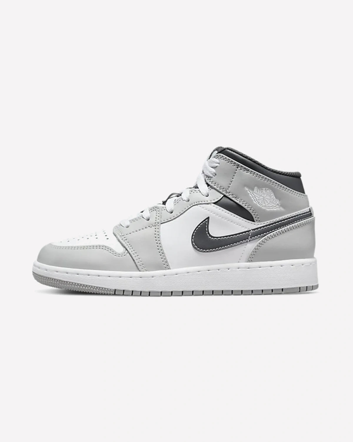 Air Jordan 1 Mid Light Smoke Grey Anthracite (GS)