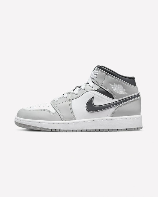 Air Jordan 1 Mid Light Smoke Grey Anthracite (GS)