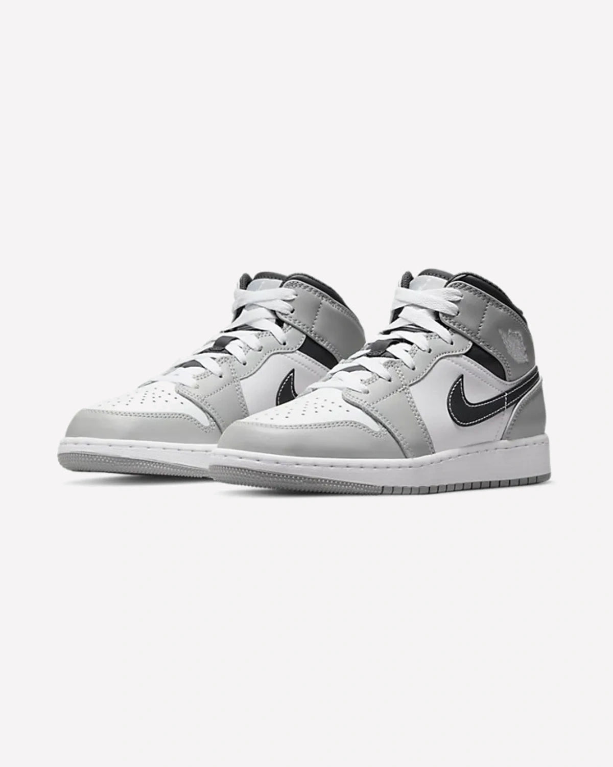 Air Jordan 1 Mid Light Smoke Grey Anthracite (GS)