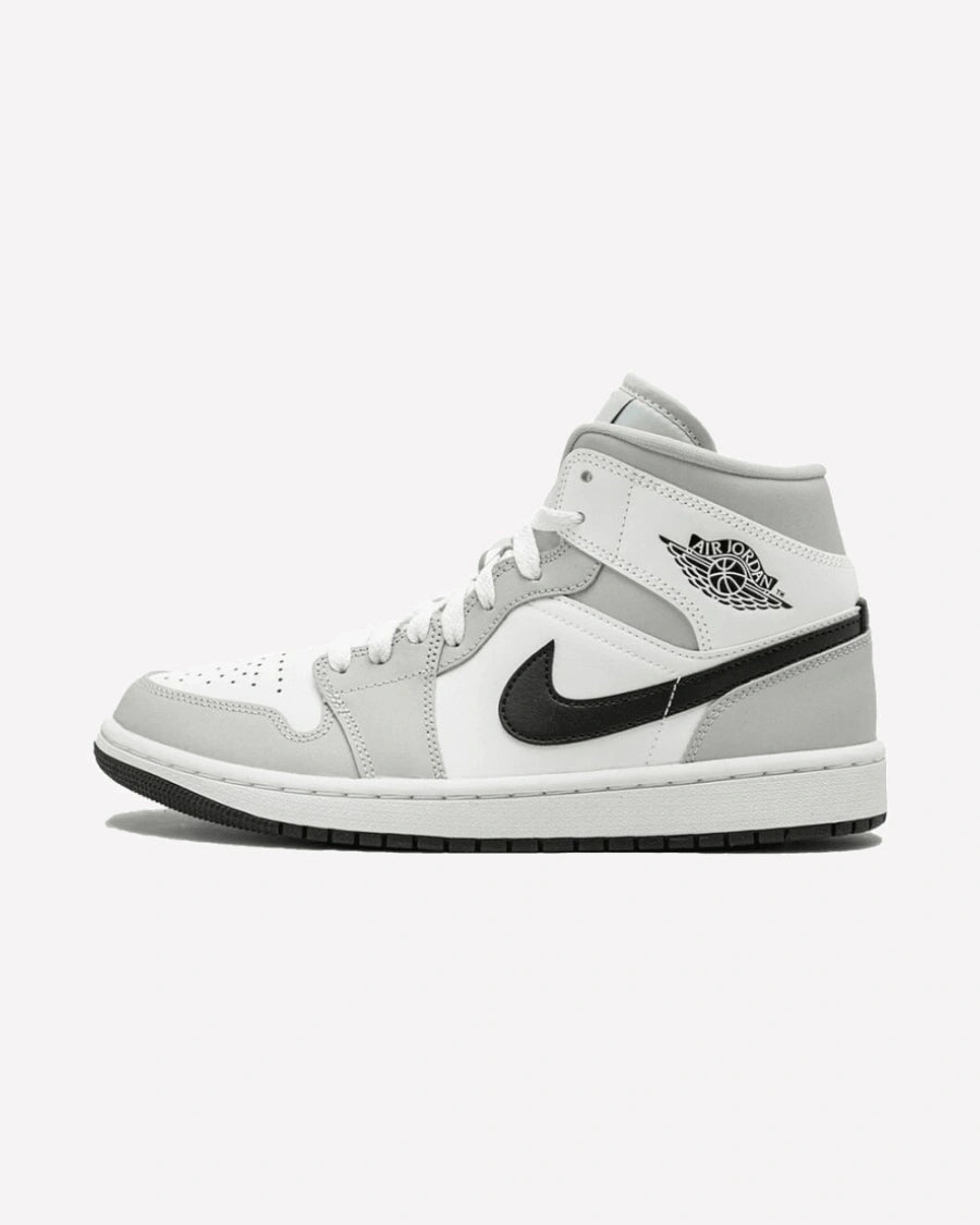 Air Jordan 1 Mid Light Smoke Grey Black