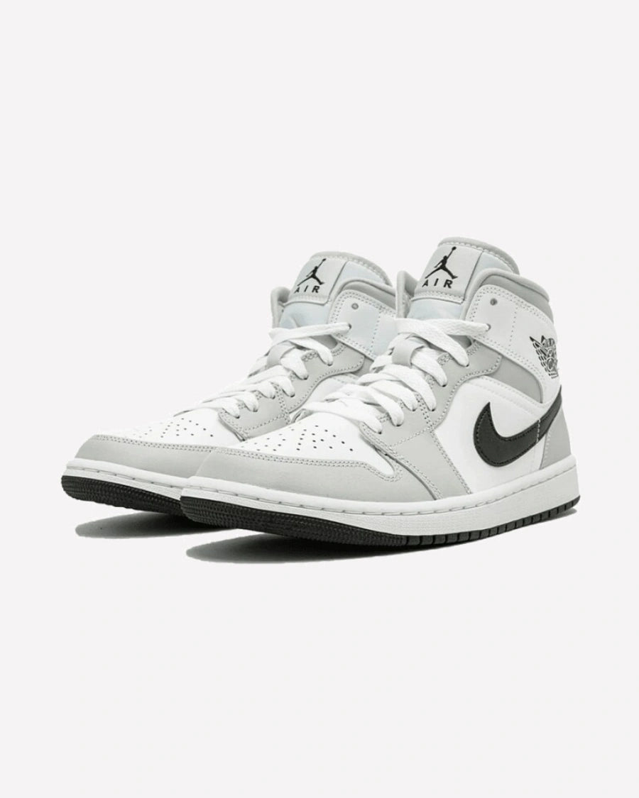 Air Jordan 1 Mid Light Smoke Grey Black