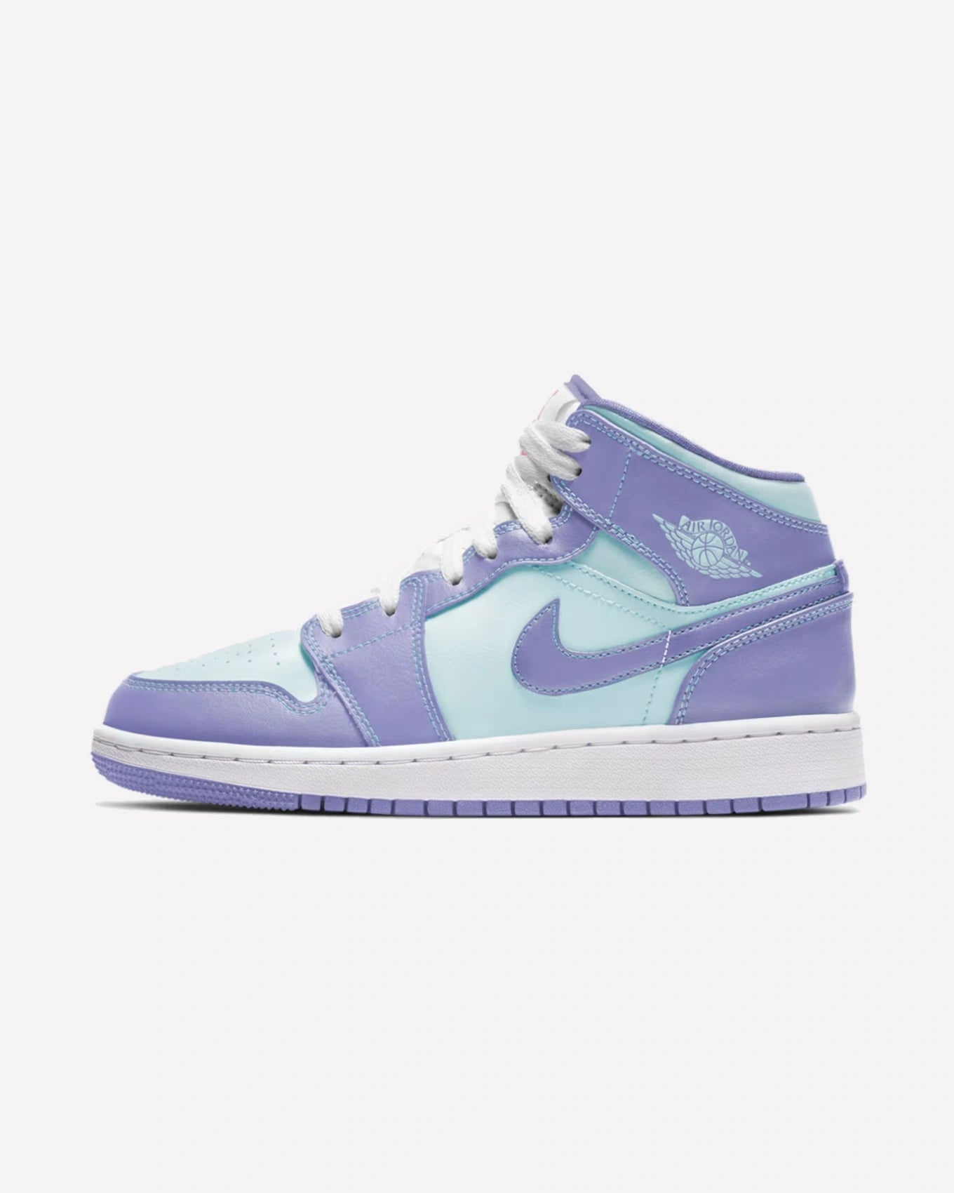 Air Jordan 1 Mid Purple Aqua (GS)