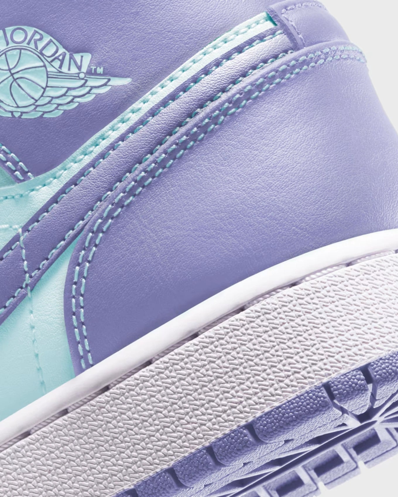 Air Jordan 1 Mid Purple Aqua (GS)