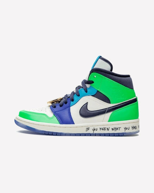 Jordan 1 Mid SE Fearless Melody Ehsani — detalle del cierre