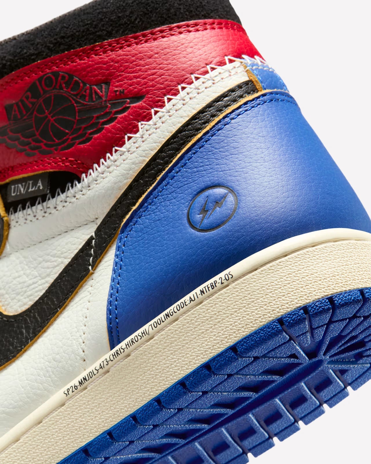 Air Jordan 1 Retro High OG SP Fragment x Union LA Varsity Red Sport Royal