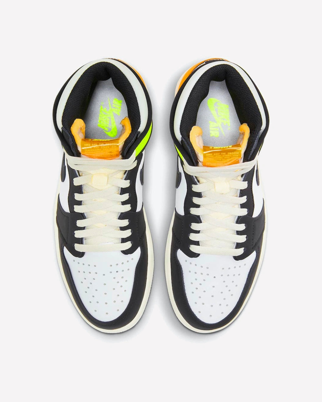 Air Jordan 1 Retro High White Black Volt University Gold
