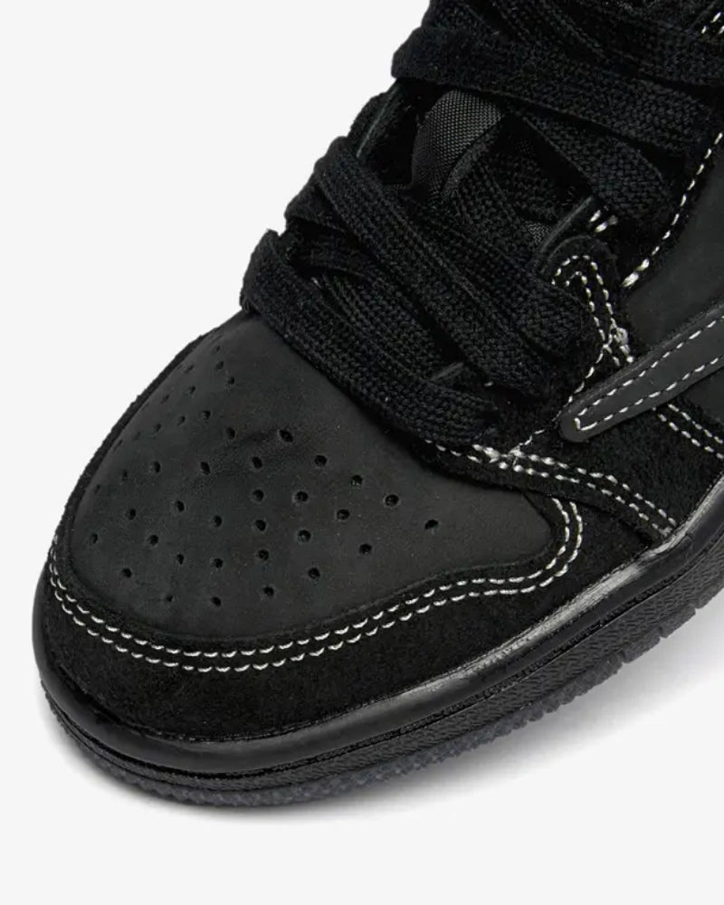 Jordan 1 Retro Low OG SP Travis Scott Black Phantom — vista superior