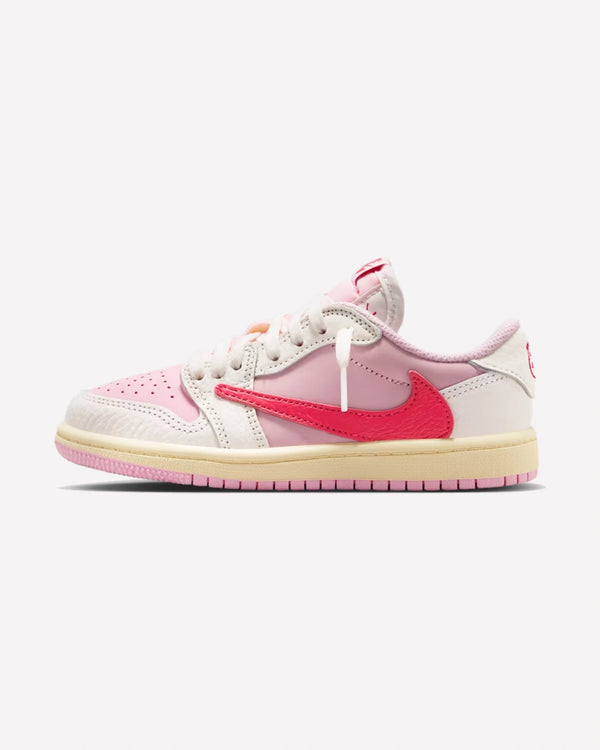 Air Jordan 1 Retro Low OG SP Travis Scott Sail Tropical Pink (PS)