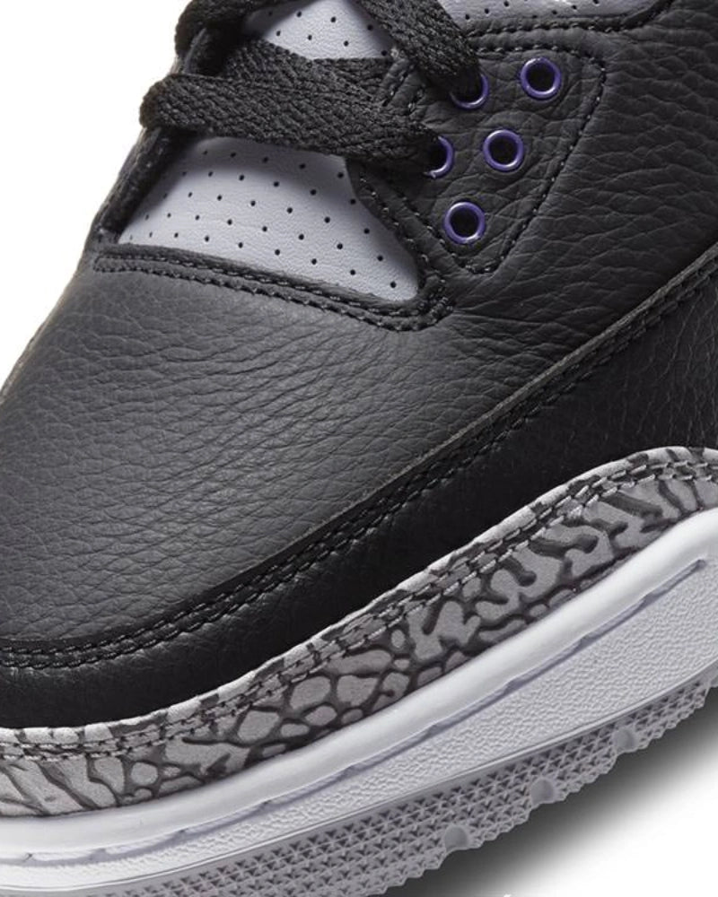 Air Jordan 3 Retro Black Court Purple