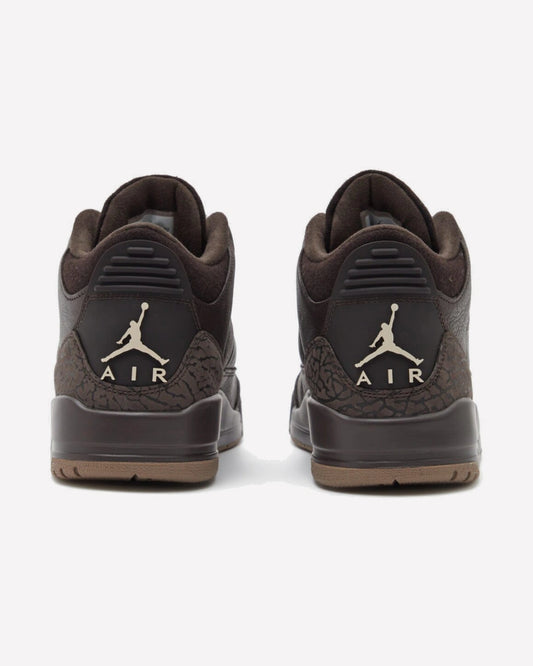 Jordan 3 Retro Fireside — vista de la suela