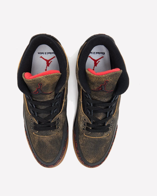 Jordan 3 Retro Not Nice — vista del talón