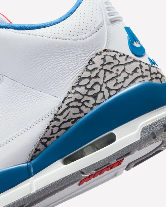 Jordan 3 Retro True Blue (2026) — vista de la suela