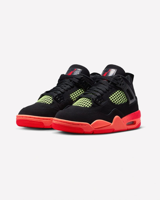 Air Jordan 4 Retro Black Infrared Barely Volt (GS)