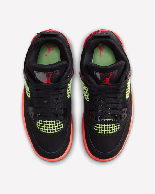 Air Jordan 4 Retro Black Infrared Barely Volt (GS)