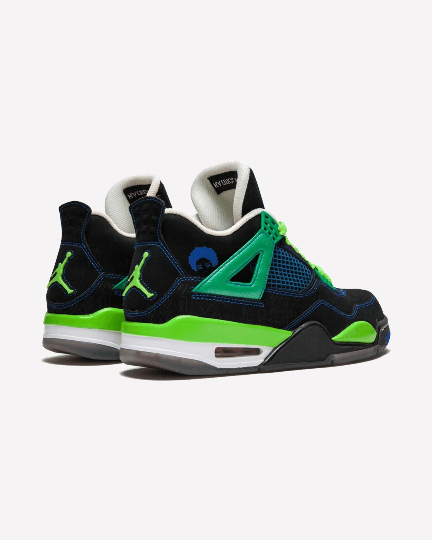 Jordan 4 Retro Doernbecher — Detalle del talón