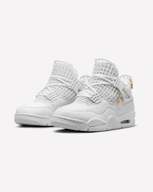 Jordan 4 Retro Net White — vista frontal