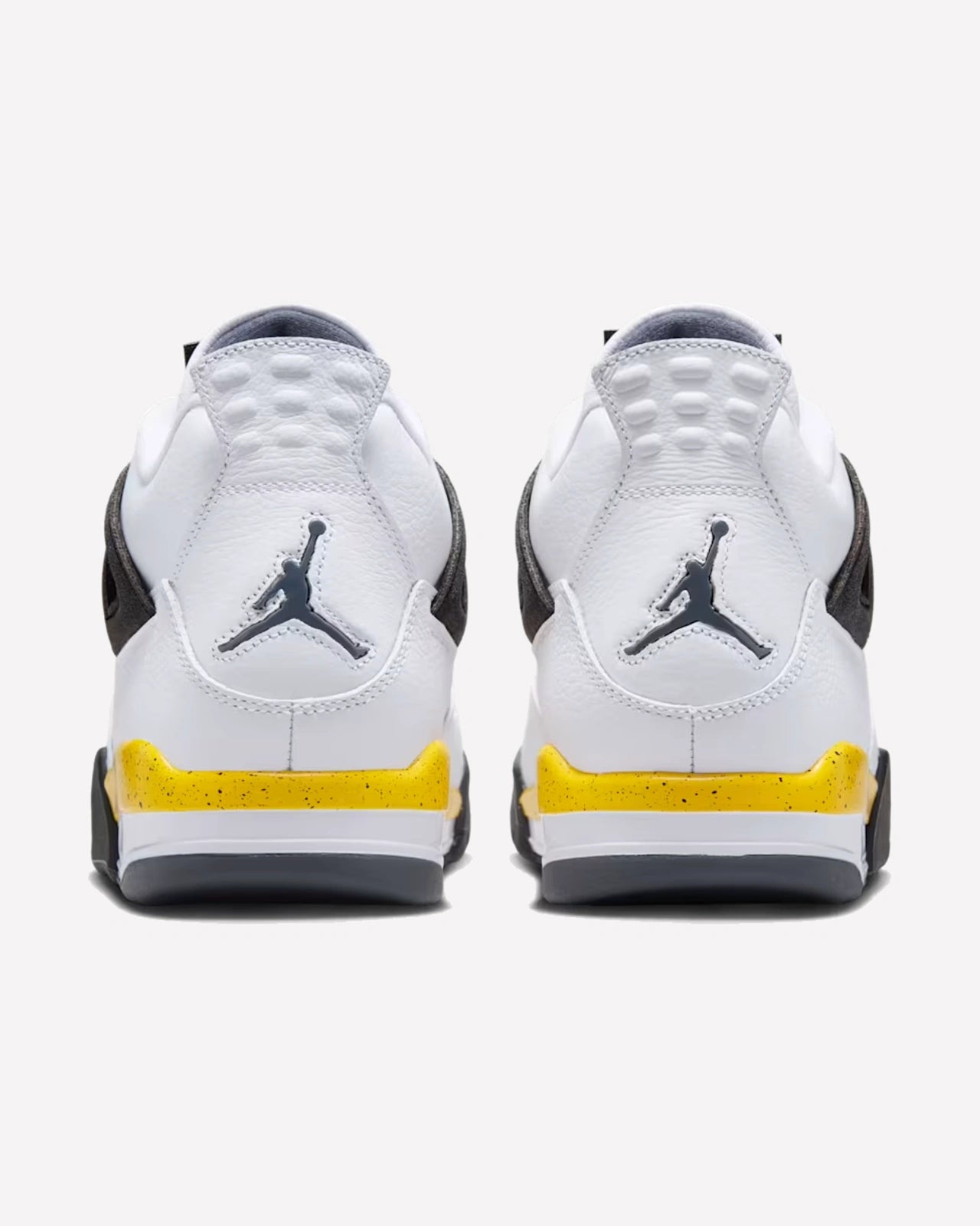 Jordan 4 Retro Rare Air Tour Yellow — vista del talón
