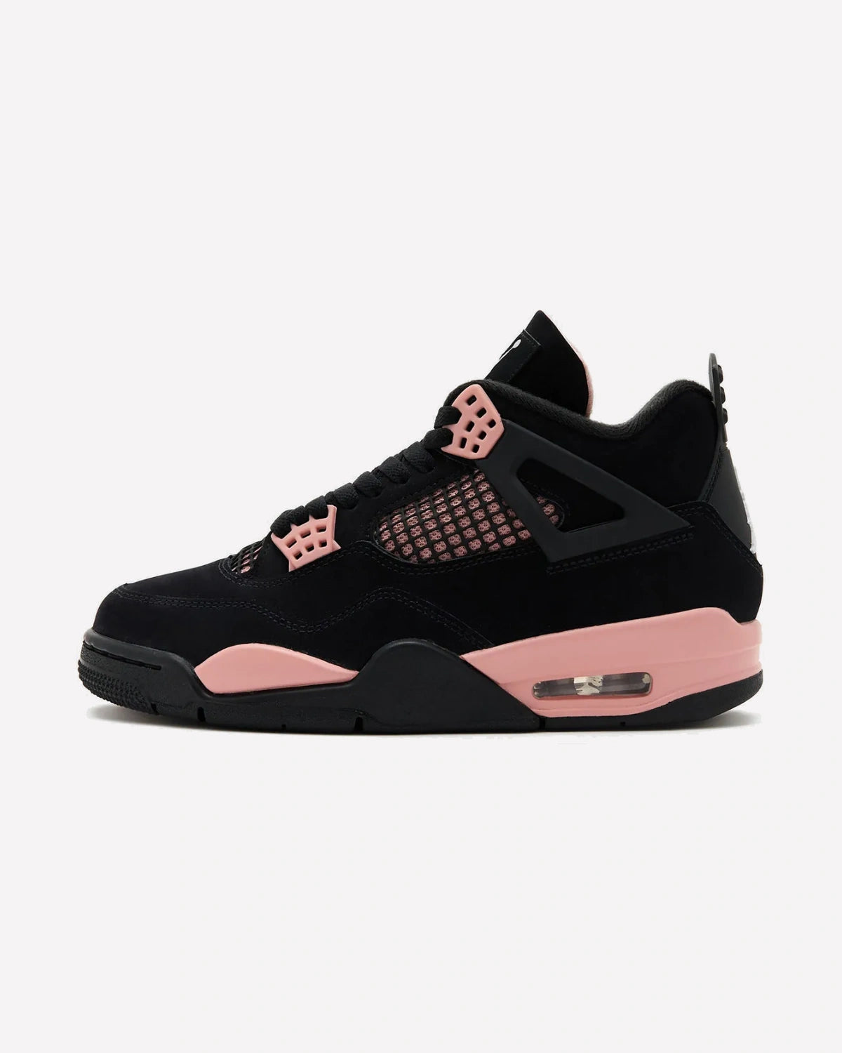 Jordan 4 Retro Rust Pink Thunder — vista lateral