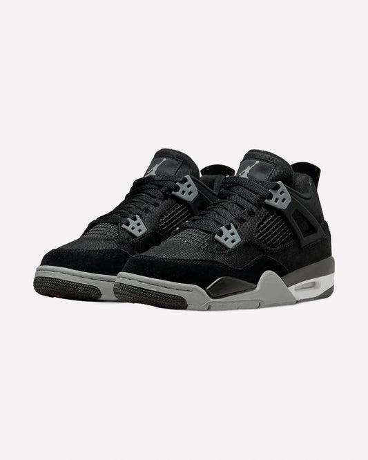 Air Jordan 4 Retro SE Black Canvas (GS)