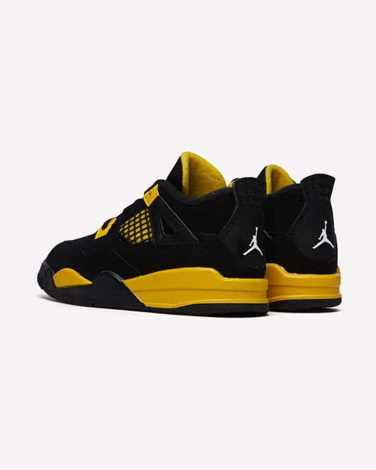 Jordan 4 Retro Thunder (2023) (TD) — detalle del talón