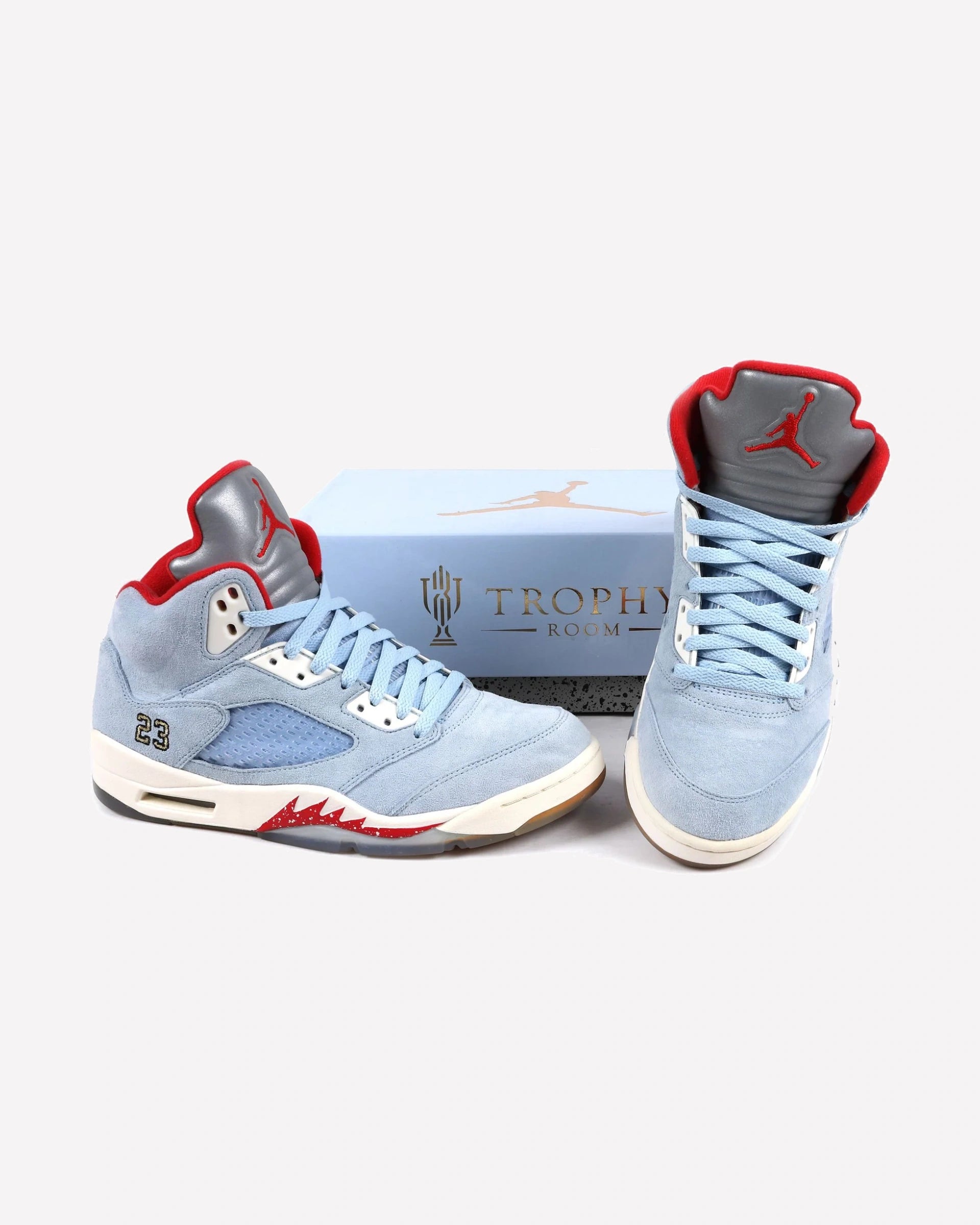 Jordan 5 Retro Trophy Room Ice Blue — suela exterior