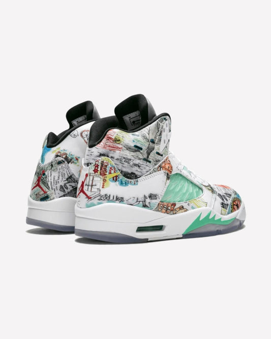 Jordan 5 Retro Wings — detalle del talón