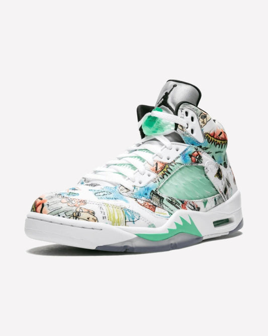 Jordan 5 Retro Wings — vista de la suela