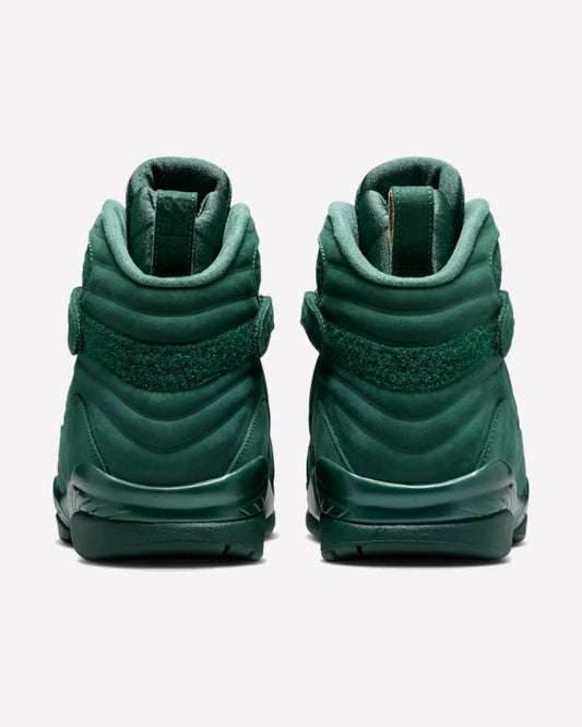 Jordan 8 Retro Bin23 Fir/Legion Pine — detalle del talón