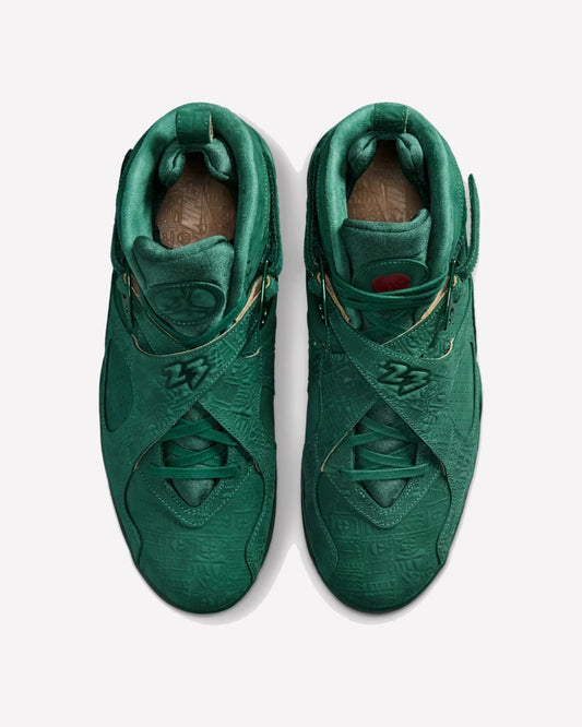 Jordan 8 Retro Bin23 Fir/Legion Pine — detalle de la suela