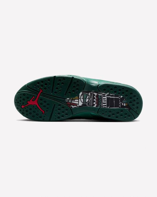 Jordan 8 Retro Bin23 Fir/Legion Pine — detalle de la lengüeta
