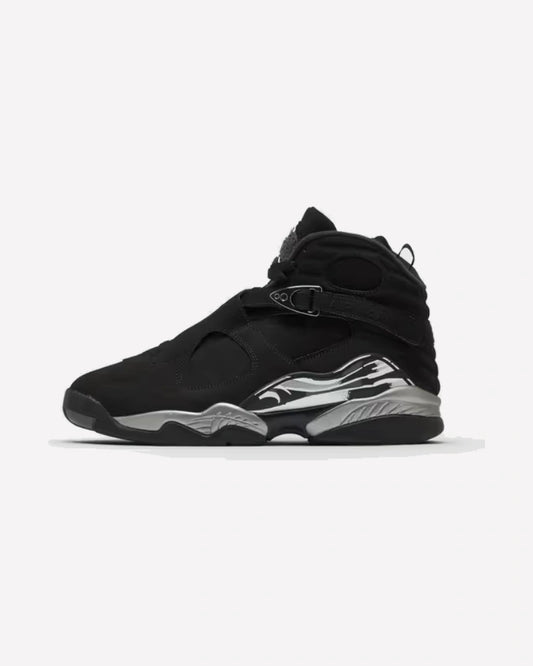 Jordan 8 Retro Chrome (2026) GS — vista lateral