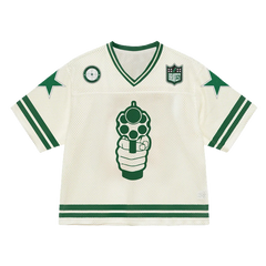 Bravest Studios Cream 911 Football Jersey