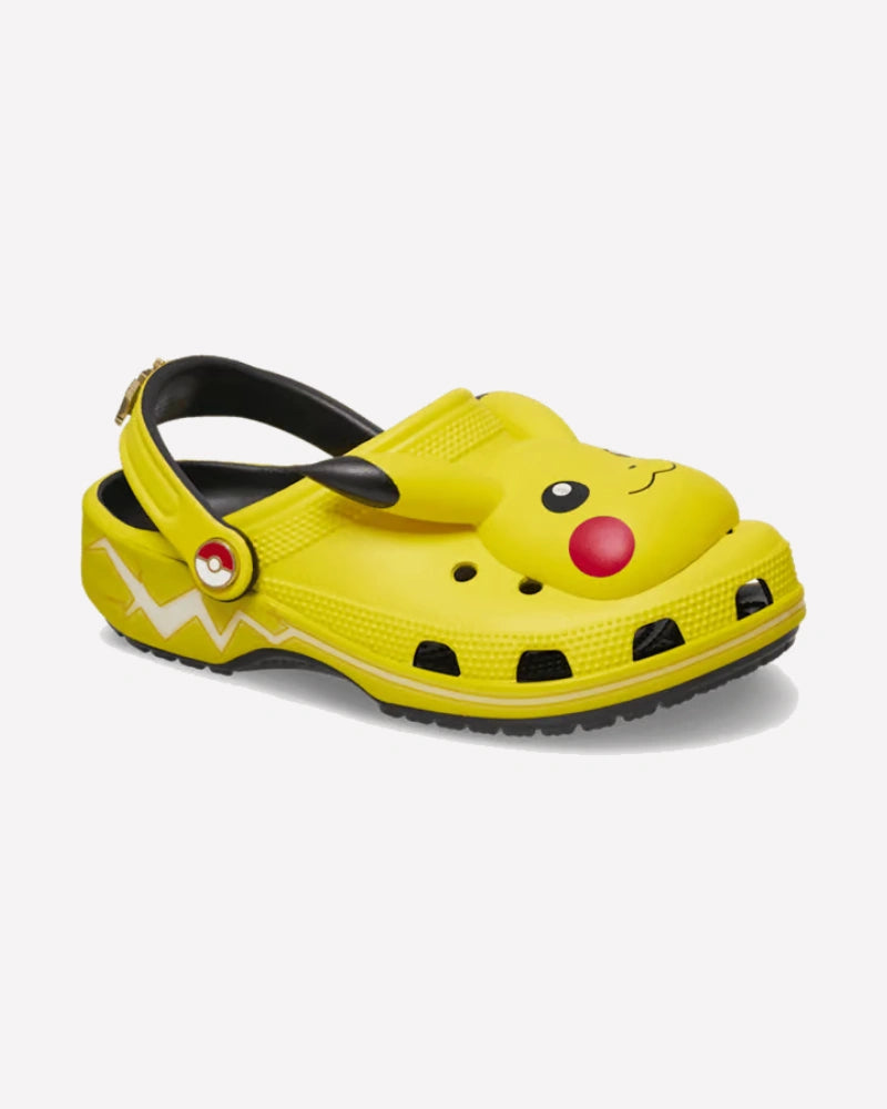Crocs Classic Clog Pokémon Pikachu 30th Anniversary — vista del talón