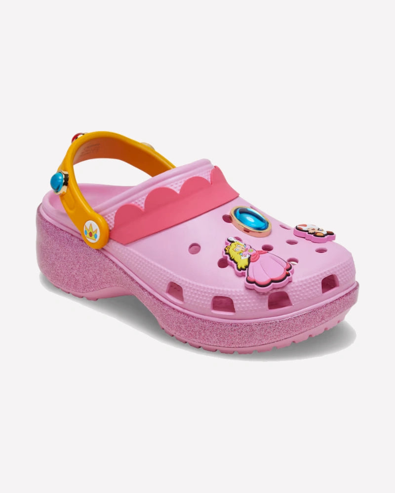 Crocs Classic Platform Clog Super Mario Bros. Princess Peach