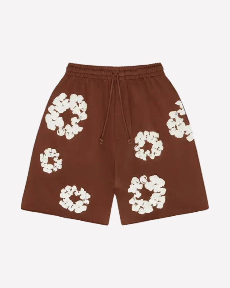 Denim Tears The Cotton Wreath Shorts Brown