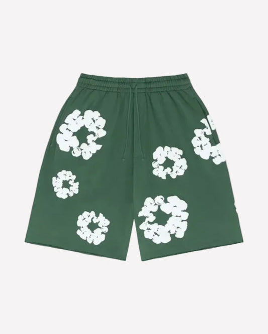 Denim Tears The Cotton Wreath Shorts Green